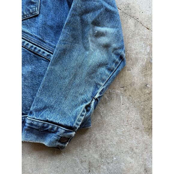 Vintage 1980s Made in USA Rustler Denim Womens Jacket Size Medium Faded - Picture 8 of 9